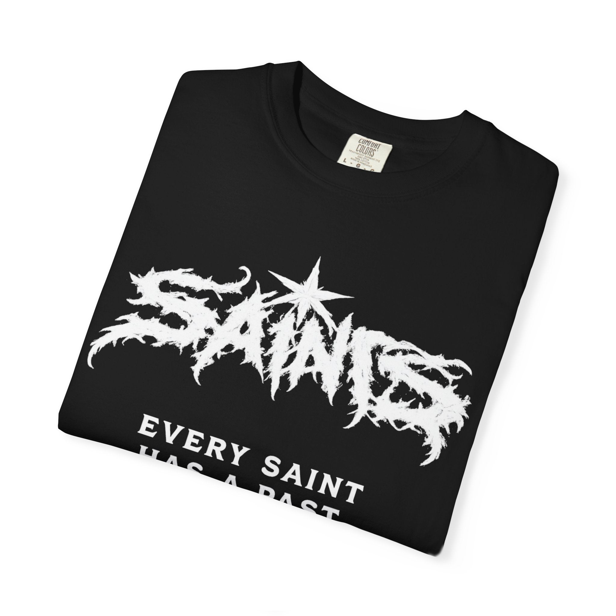 Saints White On Black